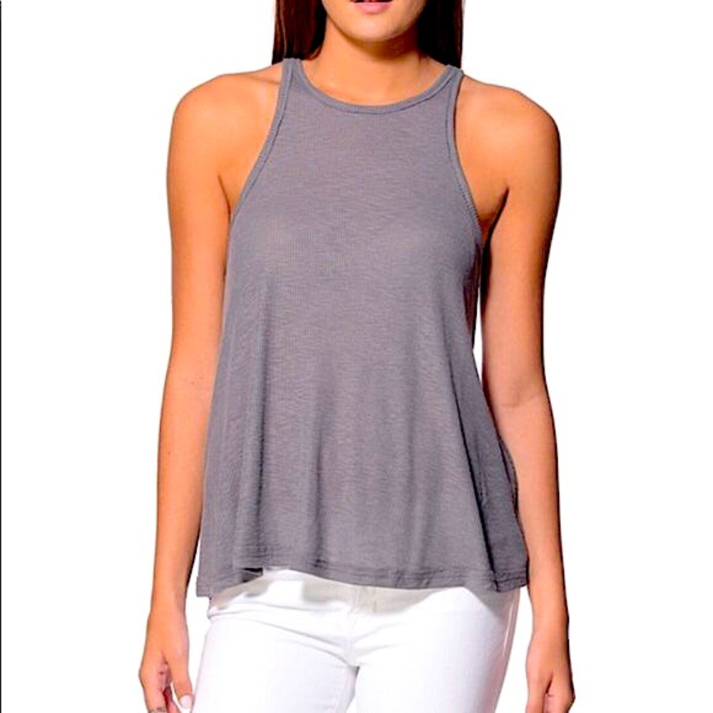 FREE PEOPLE | Ribbed racerback tank. RARE Free People design, Great quality. XS.